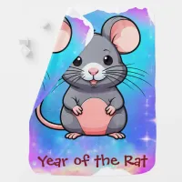 Cute Kawaii Chinese Zodiac Year of the Rat | Baby Blanket