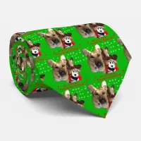 Christmas German Shepherd & Toy Reindeer Neck Tie