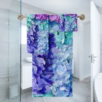 Magnificent hydrangea blossoms    bath towel set