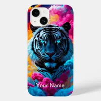 Neon Glowing Tiger mystical and ethereal  Case-Mate iPhone 14 Case