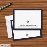 Professional Eagle Logo Business Note Card