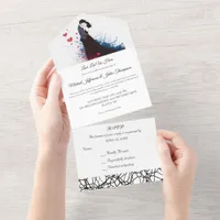 La Dolce Vita French Inspiration Classic 1940s  All In One Invitation