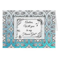 Personalized Will You Be My Flower Girl Card