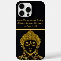 Golden Buddha Statue in Calm Setting iPhone 16 Pro Max Case