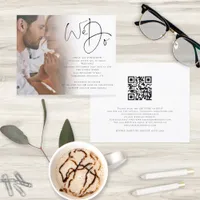 Budget We Do Photo QR Code Wedding Invitation