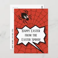 Happy Easter from Easter Spider lots of Eggs Postcard