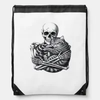Till Death Do Us Part Quote Classic Design Drawstring Bag