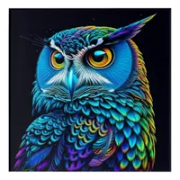 Ai generated Colorful Owl  Acrylic Print