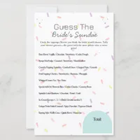 Guess the Bride’s Sundae Game