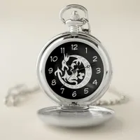 Dragon Blowing Fire Pocket Watch