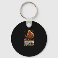 Make Thanksgiving Great Again Funny Turkey Trumpki Keychain