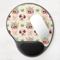 Adorable Dog Pattern  Gel Mouse Pad