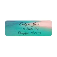 Sandy Beach Shore Return Address Labels