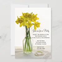 Daffodils and Pearls General Party Invitation