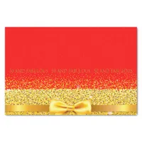 50 fabulous red gold elegant birthday tissue paper