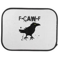 Grunge Coffee F-Caw-F Crow Adult Humor Graphic Tee Car Floor Mat