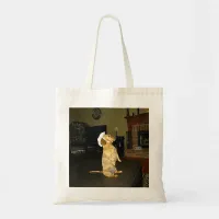 Sitting Pretty or Watching TV Dachshund Tote Bag