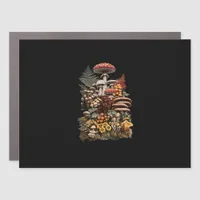 Cottagecore  Goblincore Mushroom Foraging Car Magnet