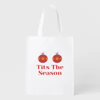 Tis The Season Casual Simple Grocery Bag