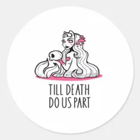 Till Death Do Us Part Classic – Sloth and Soulmate Classic Round Sticker