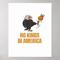 No Kings In America We The People Political Vintag Poster