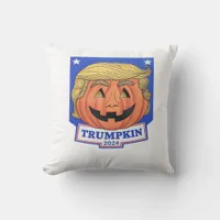 Trumpkin Classic – Funny Halloween Quote Throw Pillow