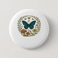 Goblincore Butterfly Fairycore Botanical Apparel C Button