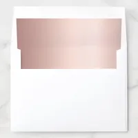 Birthday rose gold elegant envelope liner