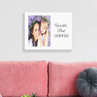 Mother white photo canvas print