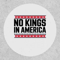No Kings In America USA Minimal Clean Patch