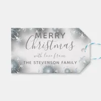 Merry Christmas Snowflakes Winter Holidays Gift Tags