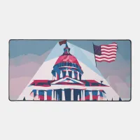 White House Illustration Desk Mat