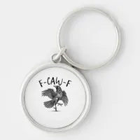 Crow, F-Caw-F Funny Bird Keychain