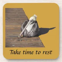 Coaster Set - Pelican on Boardwalk