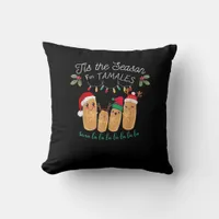 Tis Season For Tamales Mexican Christmas Throw Pillow