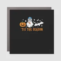 Tis The Season Football Halloween Spooky Pumpkin Car Magnet