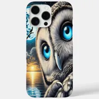 Celestial Owl Under a Moonlit Sky iPhone 16 Pro Max Case