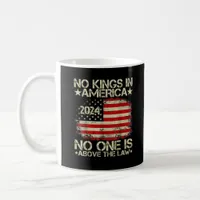No Kings In America Minimal Clean Coffee Mug