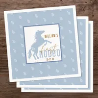 First Rodeo Birthday Napkins – Western Cowboy Them
