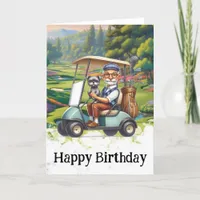*~* AP94 Old Golfer Man Funny Humor Birthday Card