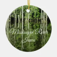 Mississippi River Iowa Banks Keepsake Ornament