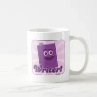 Sassy Writer Purple Happy Book Cartoon Coffee Mug