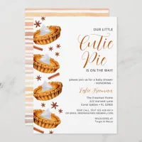 Cutie Pie Thanksgiving Baby Shower Invite