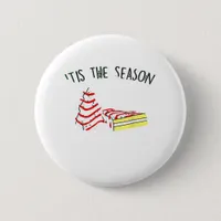 The Season Christmas Tree  Button