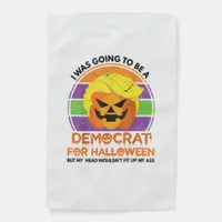 Going To A Democrat For Halloween Funny Trumpkin Garden Flag