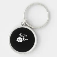 Sister Boo Halloween Classic Look Keychain