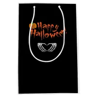 Spooky Skeleton Hands. Happy Halloween.  Medium Gift Bag