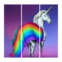 Pride Unicorn Triptych