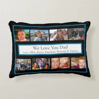 Personalized Family Photos | Gifts for Dad    Accent Pillow