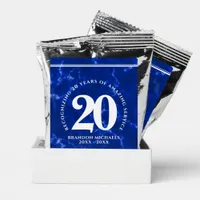Elegant Blue Marble 20 Years Work Anniversary Coffee Drink Mix